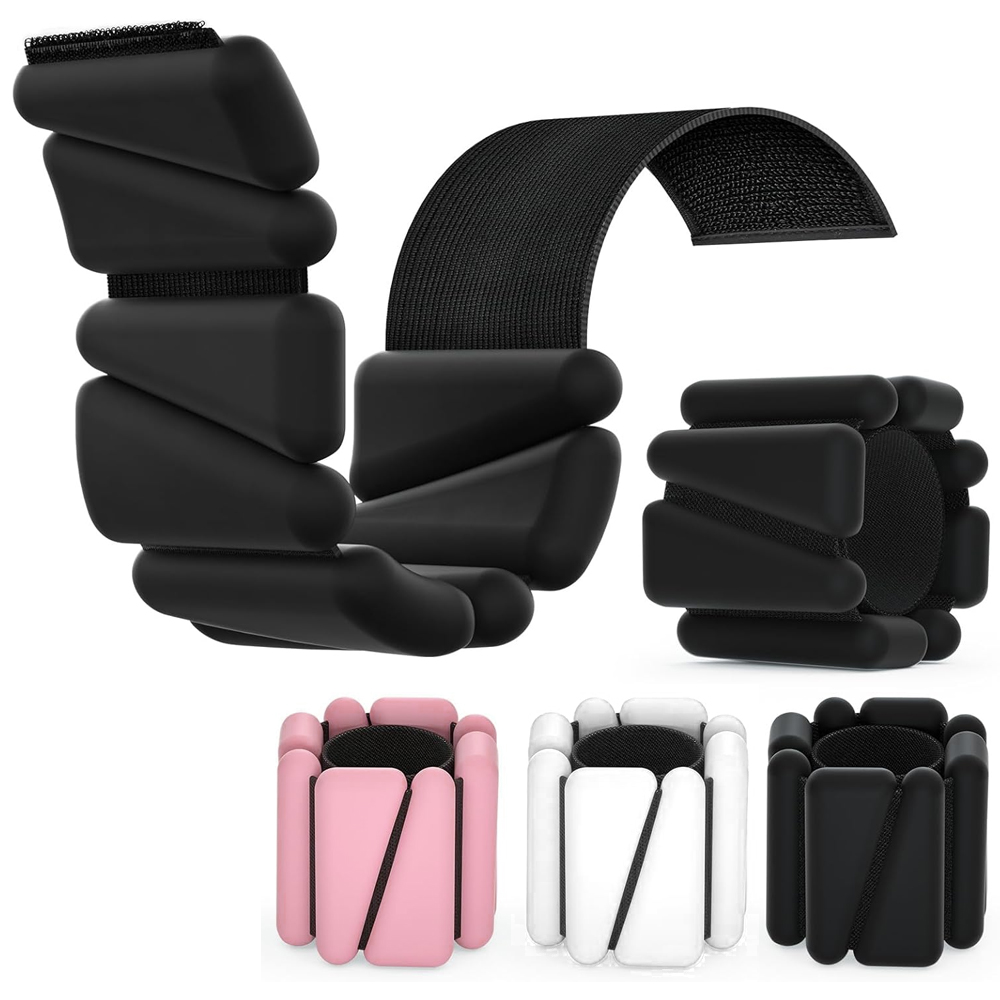 Ankle Mobility Band - 2LBS/4LBS調整可能なシリコン製足首＆手首用ウェイト、女性男性用、ホームワークアウト、ヨガ、ピラティス、バレ、筋力トレーニングに
