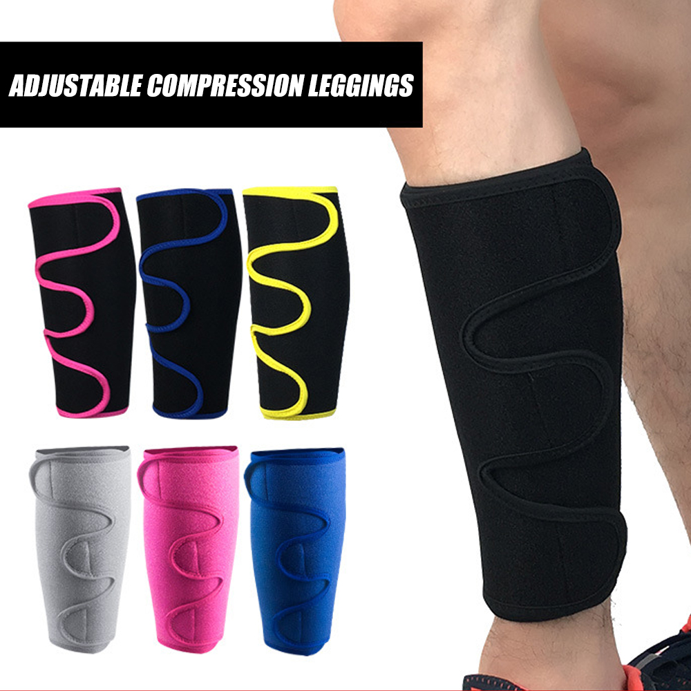 Shin Guard Crossfit - 1PC スポーツすねガードクロスフィット調節可能なふくらはぎ圧縮スリーブサイクリングサッカーバスケットボール重量挙げふくらはぎサポートブレース