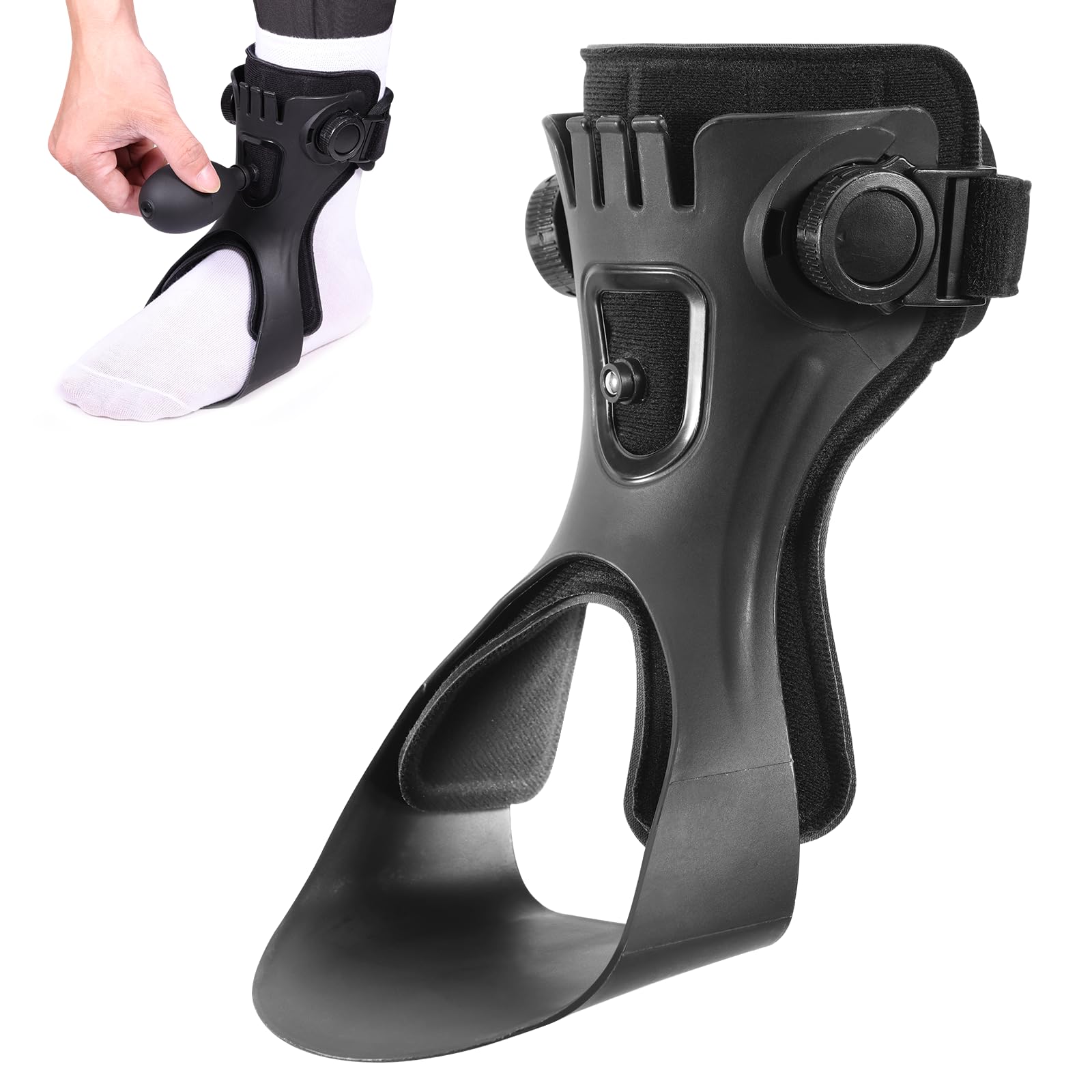 Ankle Mobility Band - ドロップフット装具AFO、AFO、調節可能なバックル付き足首サポート、片麻痺脳卒中用歩行サポートAFO、靴下着用型AFO