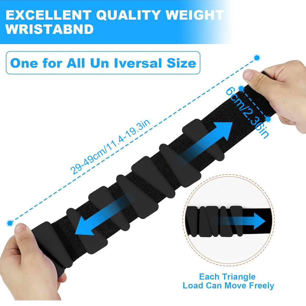 2LBS/4LBS調整可能なシリコン製足首＆手首用ウェイト、 - Ankle Mobility Band のレビューと価格