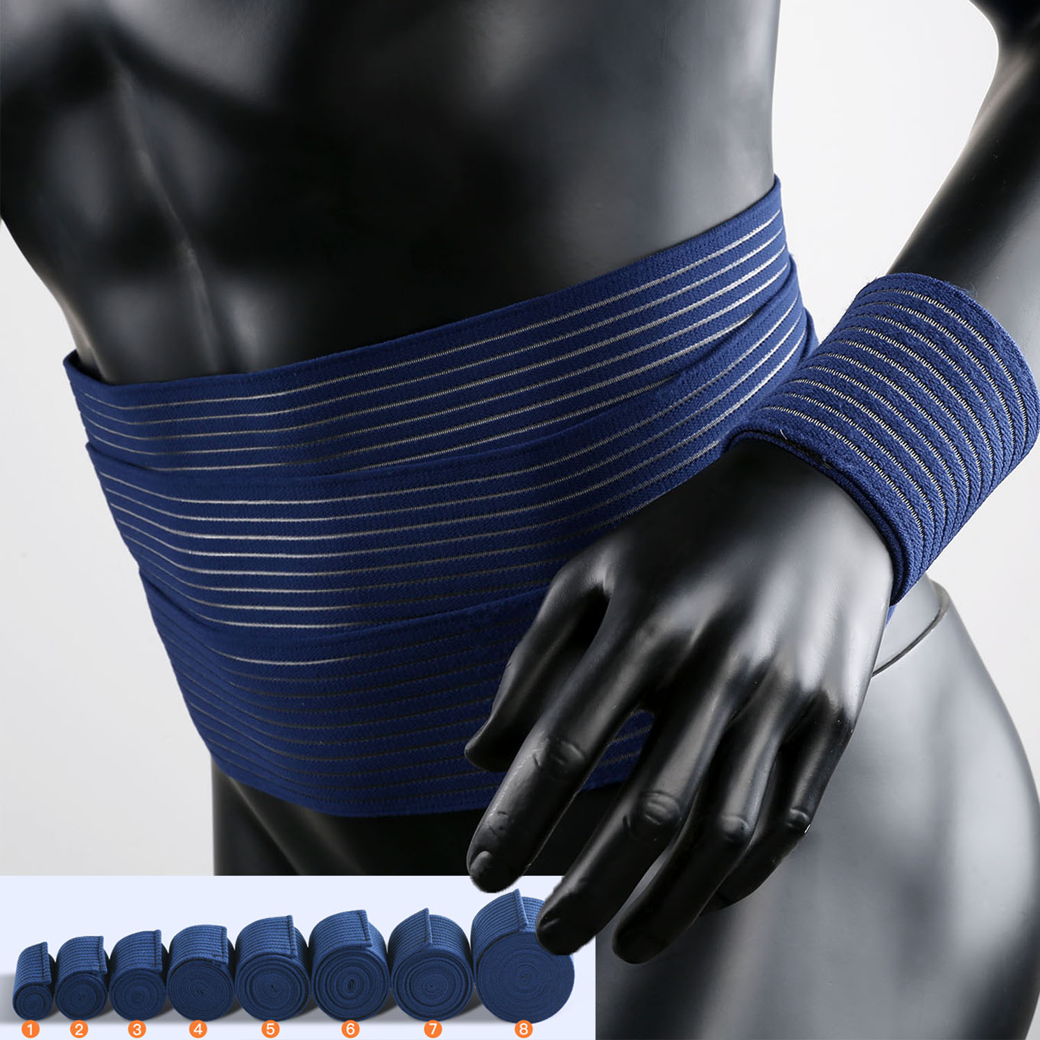 1 PC テープ圧縮包帯足首スポーツ肘プロテクターパッドラッ - Ankle Mobility Band のレビューと価格